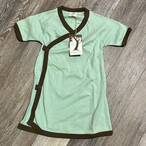 Organic cotton wrap dress